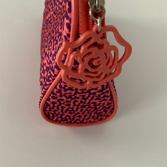 Lancôme Paris Makeup Cosmetics Travel Bag Rose Flower Zipper Closure - Picture 7 of 8